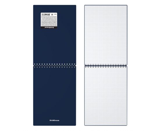 Блокнот с пластиковой обложкой на спирали ErichKrause® Classic, ассорти, А5, 60 листов, клетка 060525254-49675