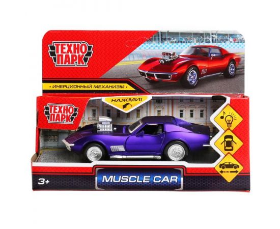 Машина металл свет-звук "muscle car" 12см, откр.двери, инерц., ассорти 298371 298371