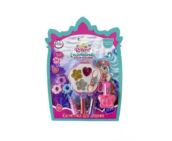 Набор косметики Enchantimals тени с блестками, лак для ногтей, помады 335456 335456
