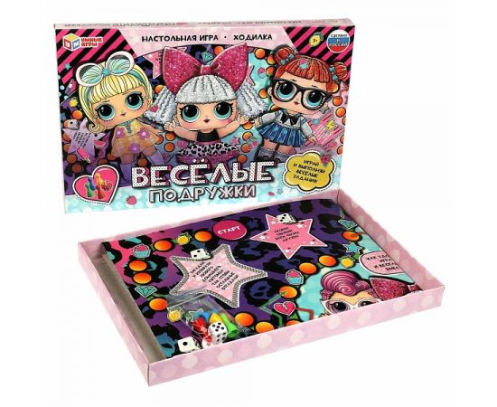 Настольная игра-ходилка «Весёлые подружки» 343993 343993