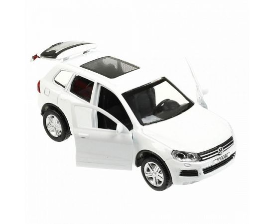 Машина металл VOLKSWAGEN TOUAREG 12 см, двери, багаж, инерц, белый, 355818 355818