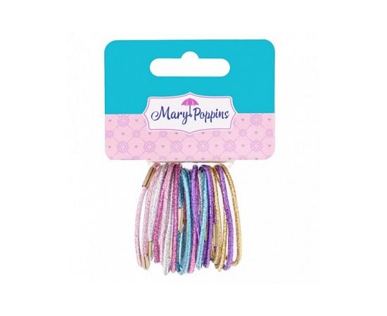 Набор резинок для волос, 18 шт., тонкие, блестящие. 455024 455024