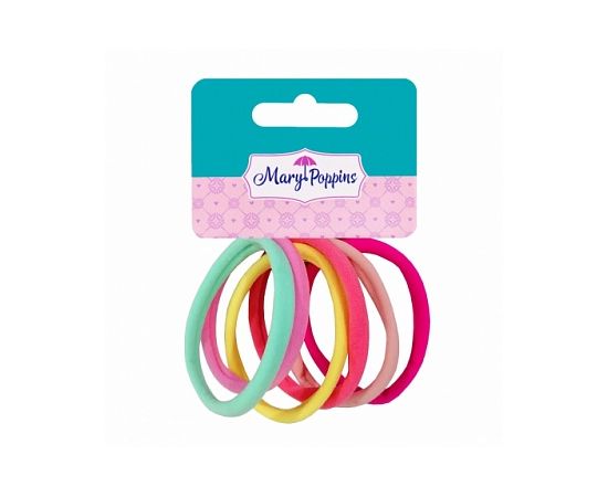 Набор резинок для волос "Мягкие", средние, 6 шт 455349 455349