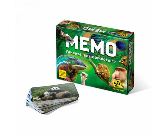 Настольная игра "Мемо: Удивительные животные" 7207