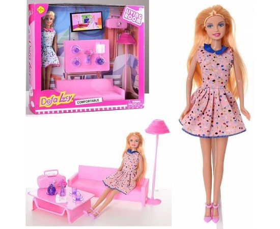 Кукла Defa Lucy с мебелью, с аксессуарами 8437