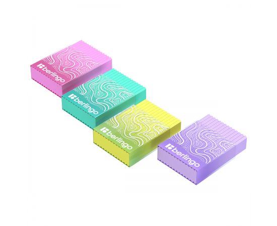 Ластик Berlingo "Gradient" прямоугольный, пластиковый кейс, Eco-Pvc, 45*32*11мм BLc_00840
