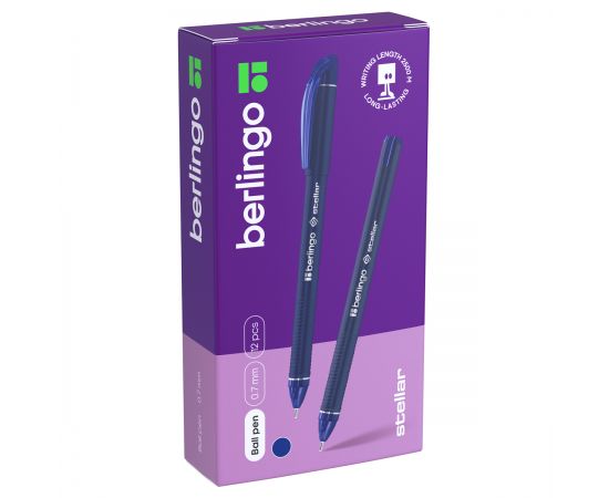 Ручка шариковая Berlingo "Stellar" синяя, 0,7мм CBp_07286