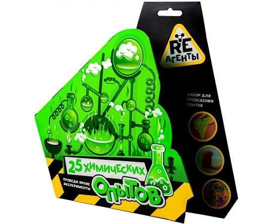 Научно-познавательный набор "25 химических опытов", модели "RE-агенты" EX062Т EX062T