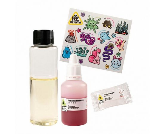 Научно-познавательный набор "Лава-лампа", красный модели Re-агенты EX163T EX163T