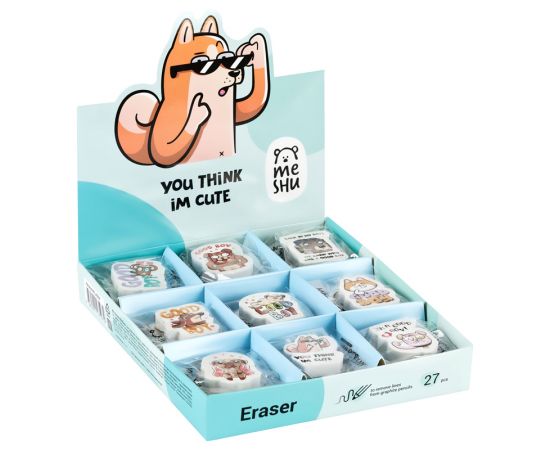 Ластик MESHU "Good boy", фигурный, термопластичная резина, 40*30*13мм MS_45596