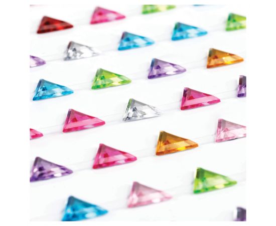 Наклейки акриловые MESHU "Сolorful crystal", 25*10см, стразы, 91 наклейка, инд. уп., европодвес MS_46767
