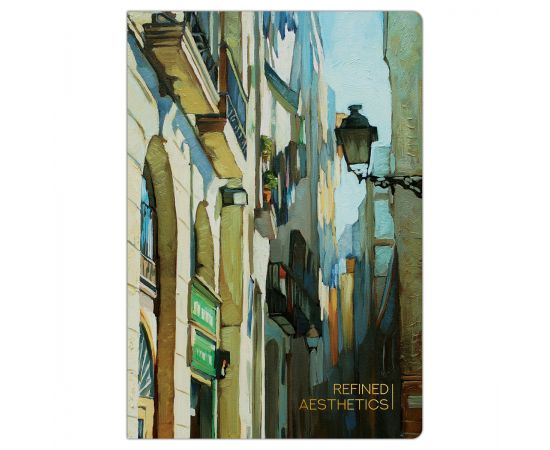 Тетрадь 40л., А5, точка на сшивке Greenwich Line "Refined aesthetic", матовая ламинация, тон. блок 80г/м2 NS40A5-43980