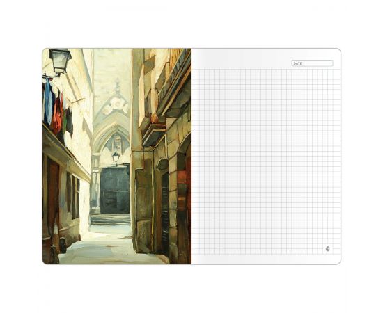 Тетрадь 40л., А5, точка на сшивке Greenwich Line "Refined aesthetic", матовая ламинация, тон. блок 80г/м2 NS40A5-43980