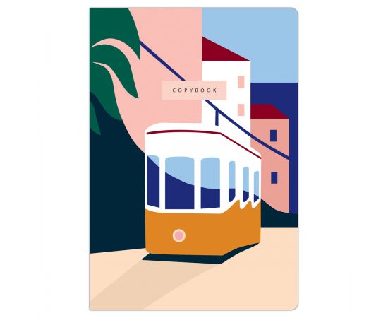 Тетрадь 40л., А5, точка на сшивке Greenwich Line "Journeys", твин-лак, тон. блок 80г/м2 NS40A5-43986