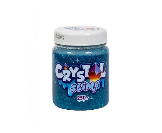 Лизун Crystal slime, голубой, 250г S500-20188 S500-20188
