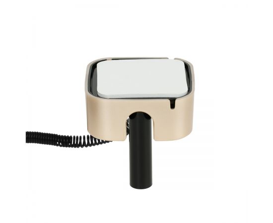 Ручка шариковая настольная OfficeSpace синяя, 0,7мм, черный корпус, золотистая подставка, европодвес TBbu_68831