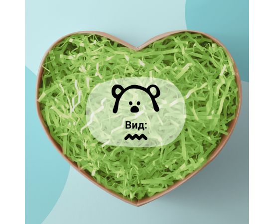 Бумажный наполнитель 2мм, MESHU, 100г, зеленый Бн100_42023