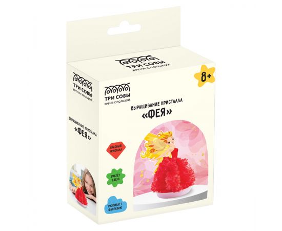 Набор для выращивания кристаллов ТРИ СОВЫ "Фея", красный ВКг_48891