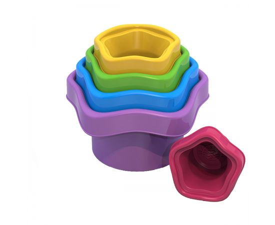 Развивающая игрушка ТРИ СОВЫ сортер-пирамидка "Веселая ферма", 5 предметов ИНС 003