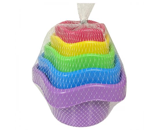 Развивающая игрушка ТРИ СОВЫ сортер-пирамидка "Веселая ферма", 5 предметов ИНС 003