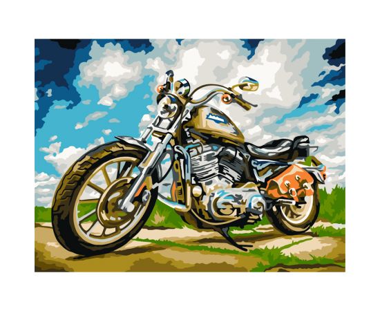 Картина по номерам на картоне ТРИ СОВЫ "На скорости", 30*40, с акриловыми красками и кистями КК_44056