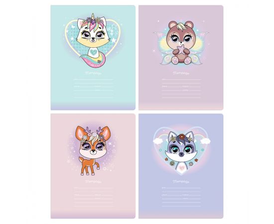 Тетрадь 18л., клетка BG "Beautiful", эконом Т5ск18 12045