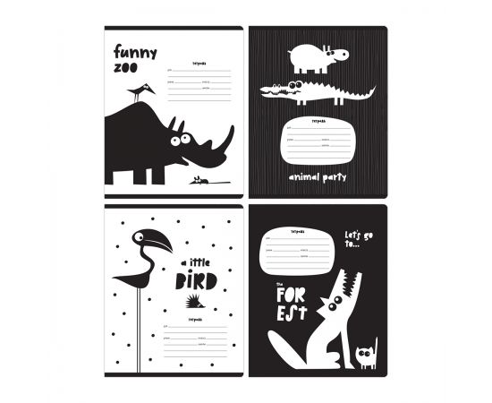 Тетрадь 18л., линия BG "Animal party", выб. лак, 70г/м2 Т5ск18_вл 11732