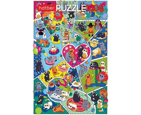 ПАЗЛЫ-ИГРА 1000 элементов А2ф 480х680мм  -КотоВасия 1000ПЗ2_29944