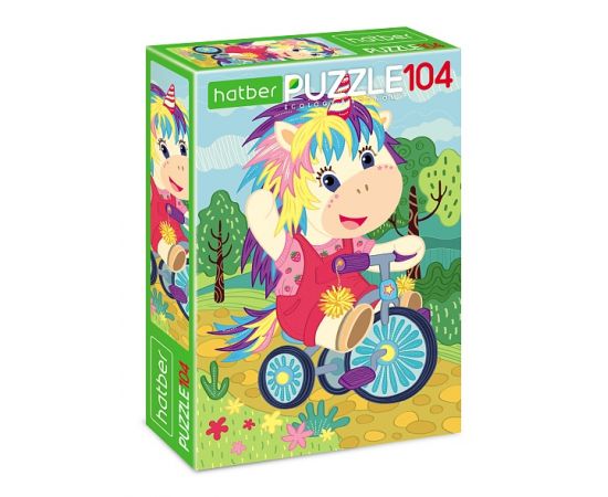 "ECO" ПАЗЛЫ-ИГРА 104 элемента А4ф 220х320мм  -Единорожка 104ПЗ4_30235