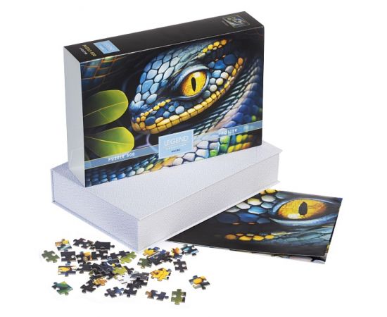 "Premium" ПАЗЛЫ-ИГРА 500 элементов А2ф 480х330мм LEGEND  Macro -Анаконда-  в подарочн. коробочке + Постер 500ПЗ2_30216