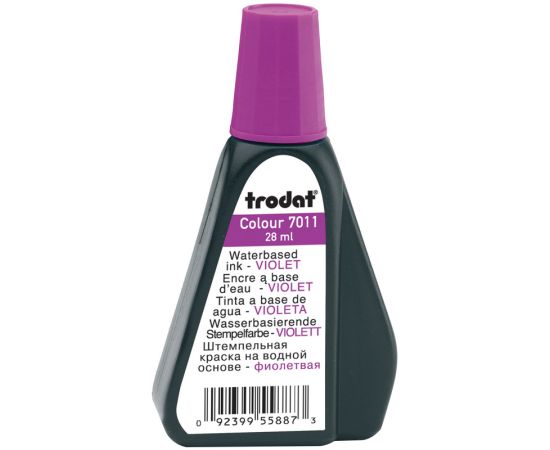 Штемпельная краска Trodat, 28мл, фиолетовая (52986) 7011ф