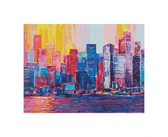 Алмазная мозаика ТРИ СОВЫ "Город", 50*70см, холст, картонная коробка с пластиковой ручкой АМ5070_47579