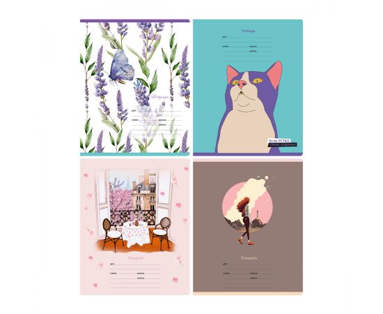 Тетрадь 24л., клетка BG "Super Mix-24", эконом Т5ск24 11735