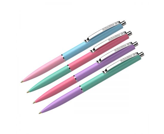 Ручка шариковая автоматическая Schneider "K15" синяя, 1,0мм, корпус пастель ассорти, ш/к 130830