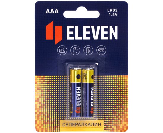 Батарейка Eleven SUPER AAA (LR03) алкалиновая, BC2 301753