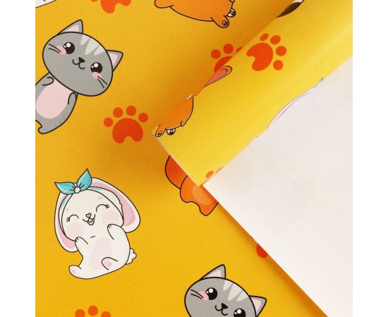 Бумага упаковочная глянцевая «Персонажи», 70 × 100 см 7315912 7315912