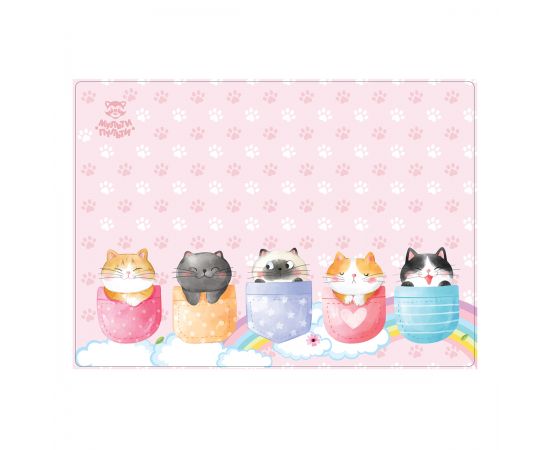 Клеенка для уроков труда Мульти-Пульти "Котики", 50*70см, ПВХ CH_50243