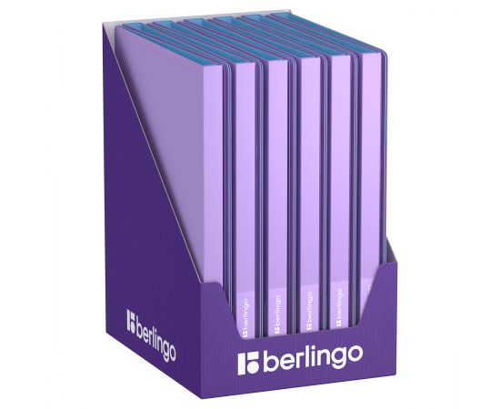 Папка с 30 вкладышами Berlingo "Haze" А4, 17мм, 600мкм, с внутр. карманом, сиреневая, софт-тач DB4_30924