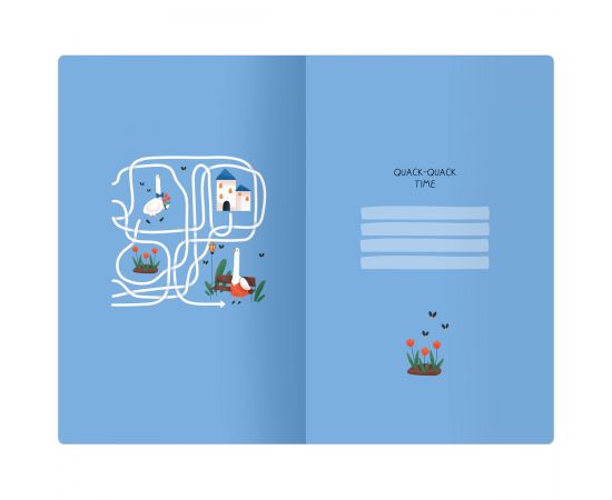 Планер недатированный, 32л., 135*210мм, на скобе MESHU "Quack-Quack", матовая ламинация, выб. лак MS_53283