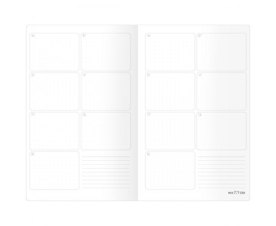 Планер недатированный, 32л., 135*210мм, на скобе MESHU "Black cat", матовая ламинация, золотая. фольга MS_53284