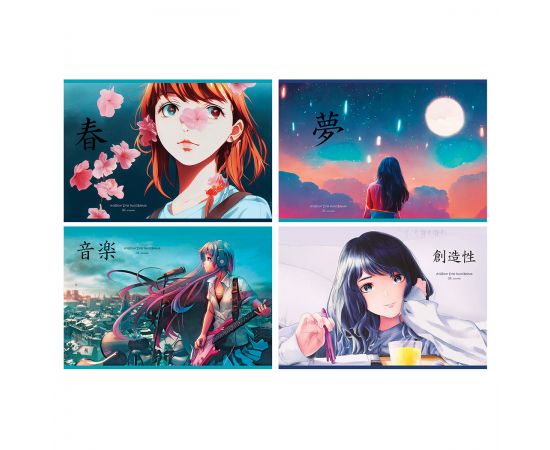 Альбом для рисования 32л., А4, на скрепке BG "Аниме. За мечтой" эконом АР4ск32 12006