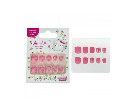 Lukky Нэйл-Арт набор №6 Confetti (10 накладных ногтей) Т19427 Т19427