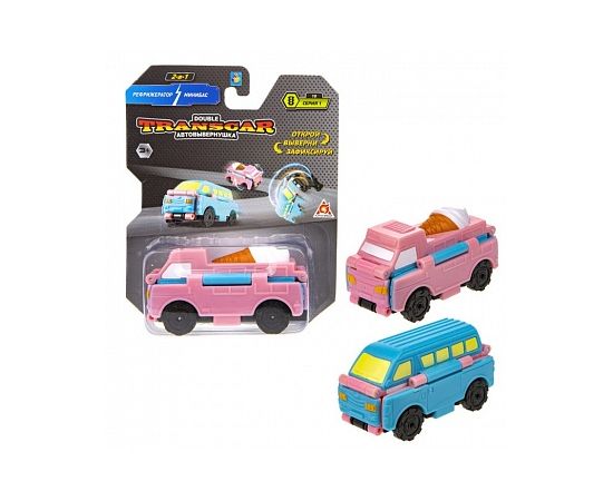 Transcar Double: Рефрижератор – Минибас, 8 см, блистер Т20715 Т20715