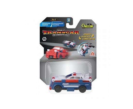 Transcar Double: Патрульная машина - Автомобиль спасения, 8 см, блистер Т21866 Т21866
