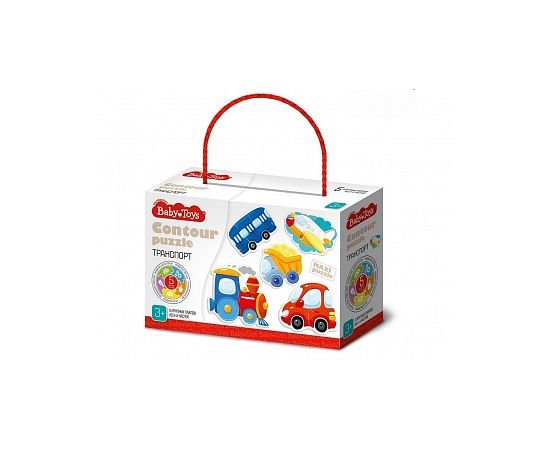 Пазлы контурные "Транспорт" Baby Toys 04118 04118