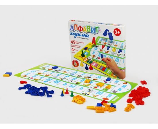 Игра настольная ходилка "Алфавит" 04380 04380