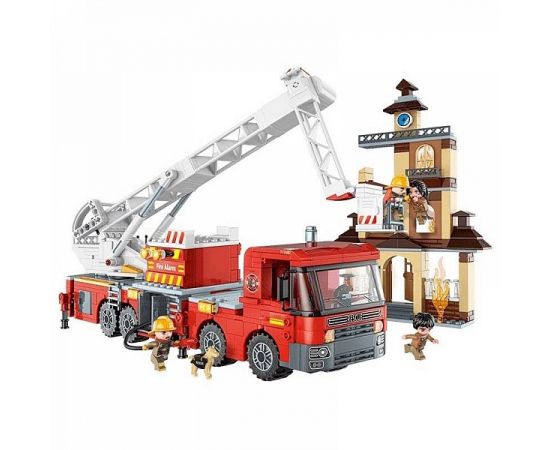 Конструктор 12024 686 дет Multi-flinctional elevating platform fire truck 12024