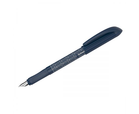 Ручка перьевая Schneider "Easy navy" синяя, 1 картридж, грип, темно-синий корпус 162058