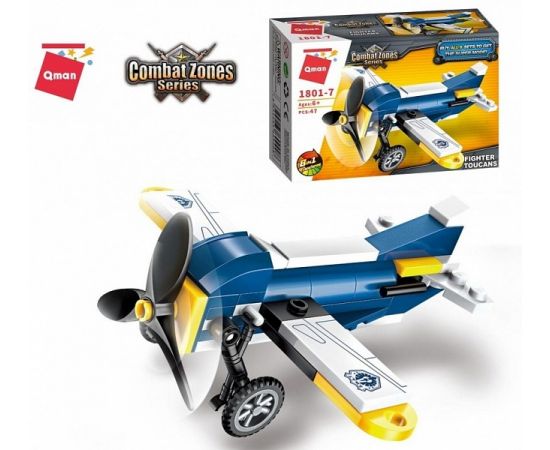 Конструктор Qman Fighter Toucans 1801-7  (Combat Zones. Серия Air-Cushion ) 47 деталей 1801-7