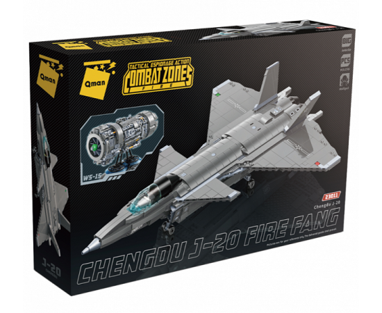 Конструктор 23011 1748дет Combat Zones Chengdu J-20 Fire Fang 23011